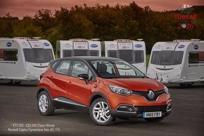 Renault Captur pulls away with Caravan Club award