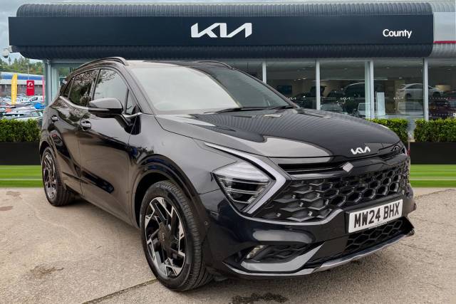 Kia Sportage 1.6T GDi PHEV GT-Line S 5dr Auto AWD Estate Petrol / Electric Hybrid BLACK