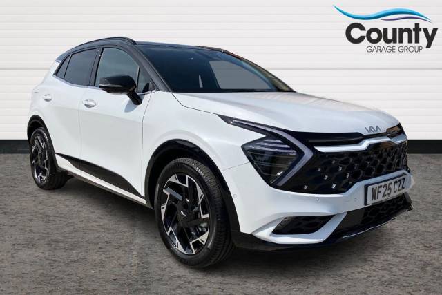 Kia Sportage 1.6T GDi 241 PHEV GT-Line S 5dr Auto AWD Estate Petrol / Electric Hybrid WHITE