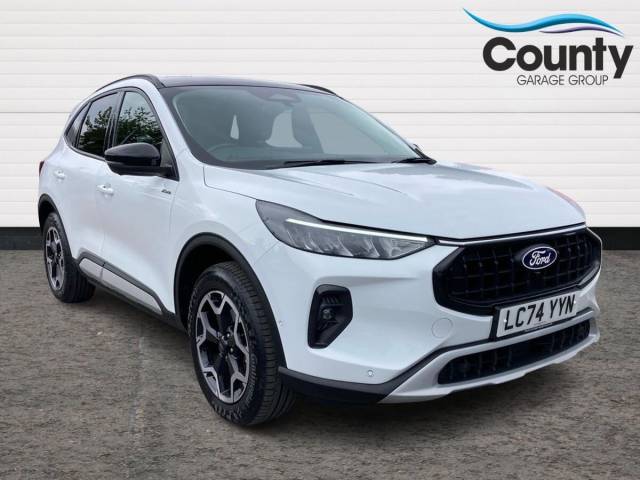 Ford Kuga 2.5 FHEV Active 5dr CVT Hatchback Petrol/Electric Hybrid WHITE
