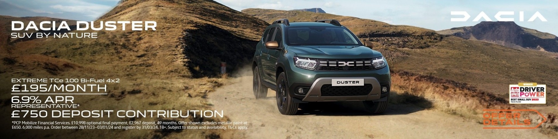 dacia duster banner