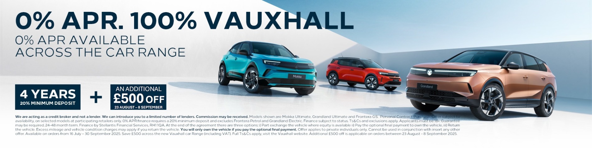0% APR Vauxhall Banner
